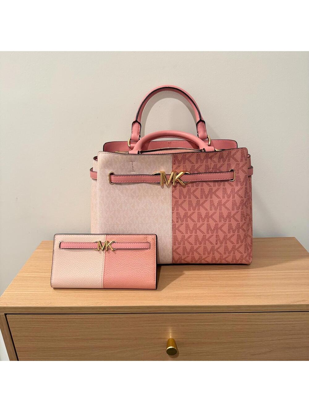 Michael Kors Large Primrose Multi Reed Belted Satchel Set